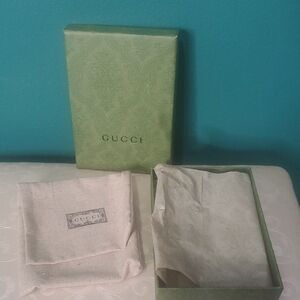Gucci Green Box with Beige Dust Bag